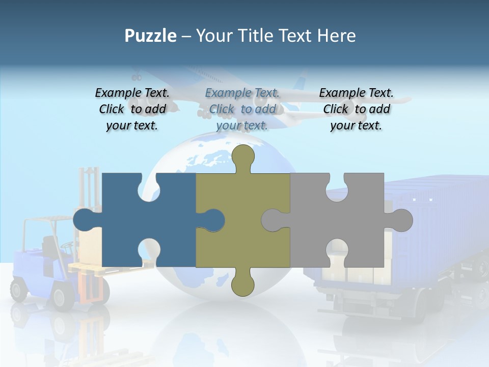 Packaging Airplane Speed PowerPoint Template