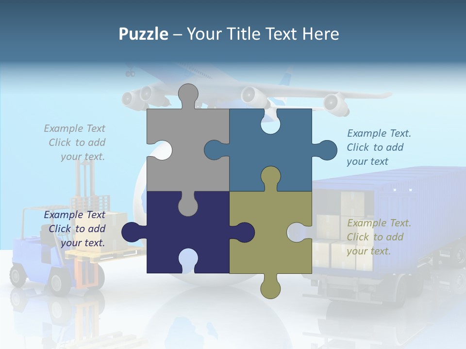 Packaging Airplane Speed PowerPoint Template