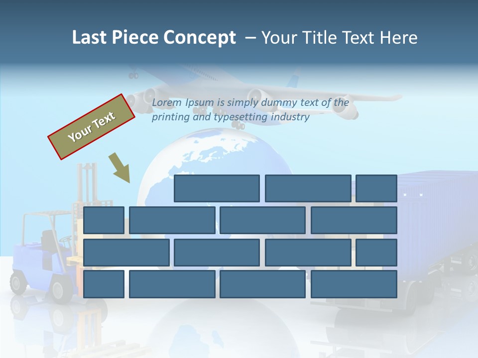 Packaging Airplane Speed PowerPoint Template