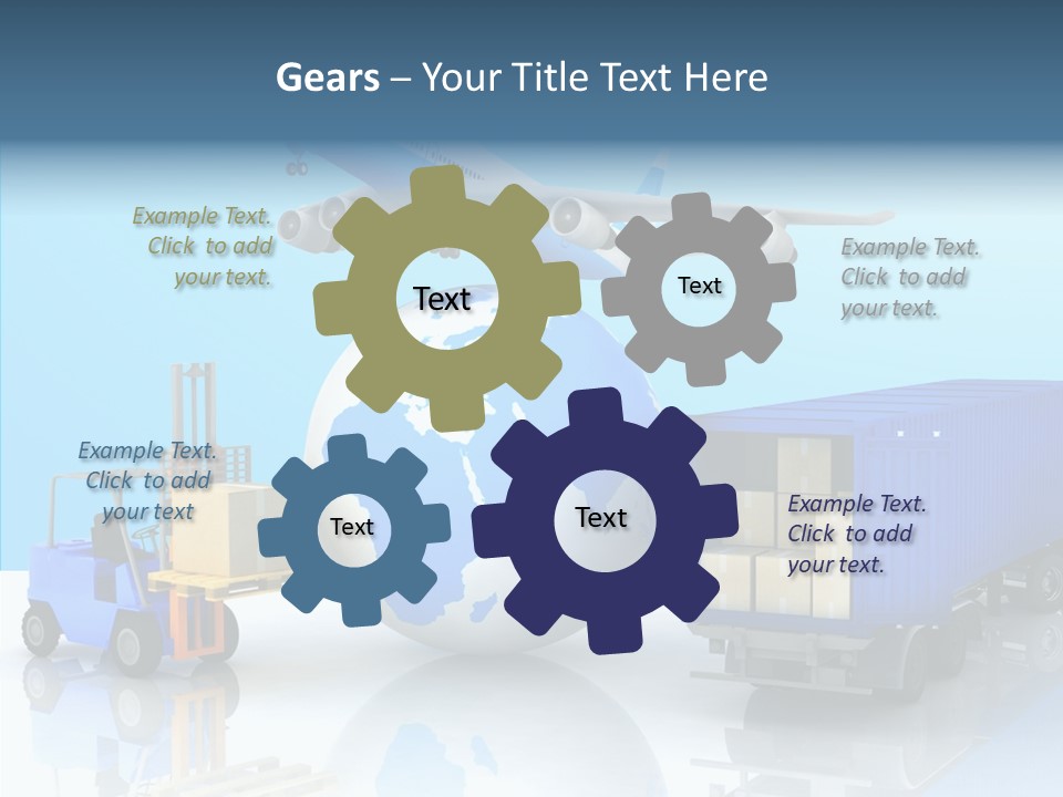 Packaging Airplane Speed PowerPoint Template