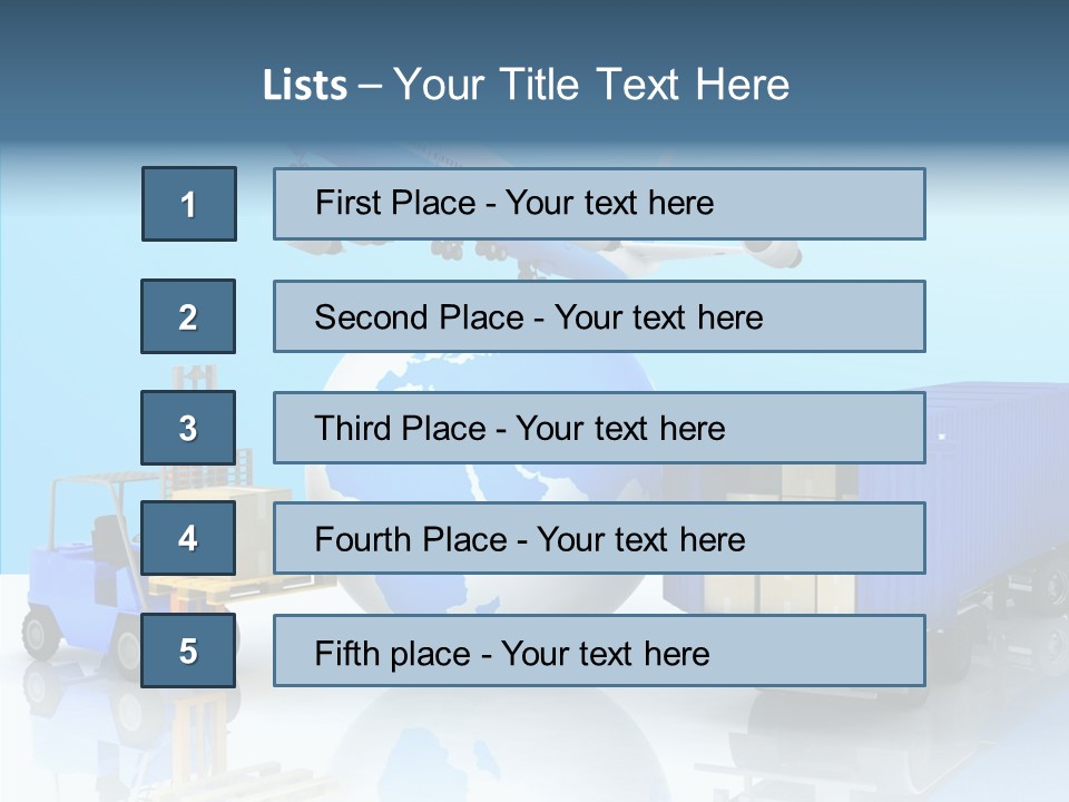 Packaging Airplane Speed PowerPoint Template