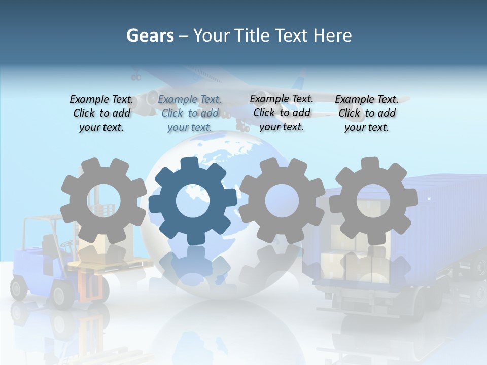 Packaging Airplane Speed PowerPoint Template