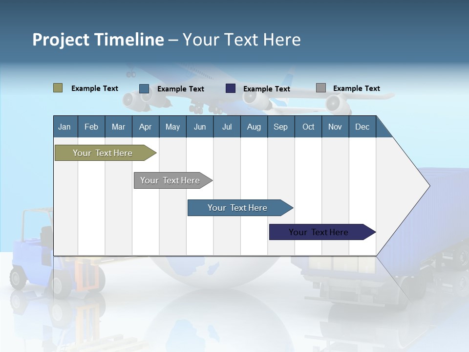Packaging Airplane Speed PowerPoint Template