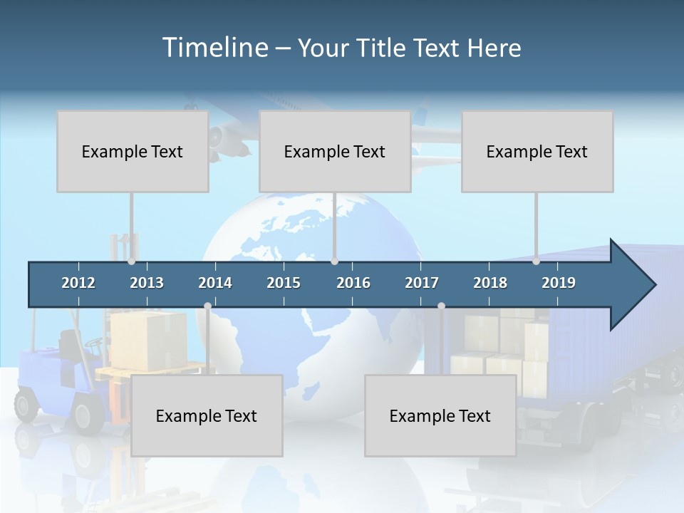 Packaging Airplane Speed PowerPoint Template