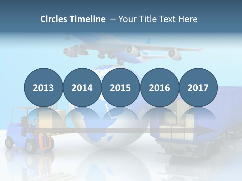 Packaging Airplane Speed PowerPoint Template