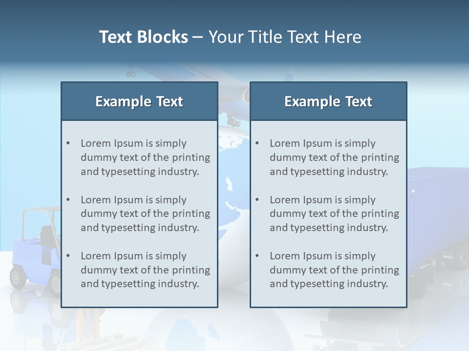 Packaging Airplane Speed PowerPoint Template