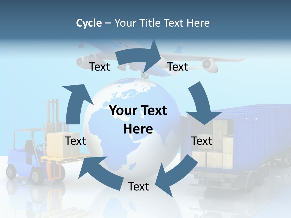 Packaging Airplane Speed PowerPoint Template