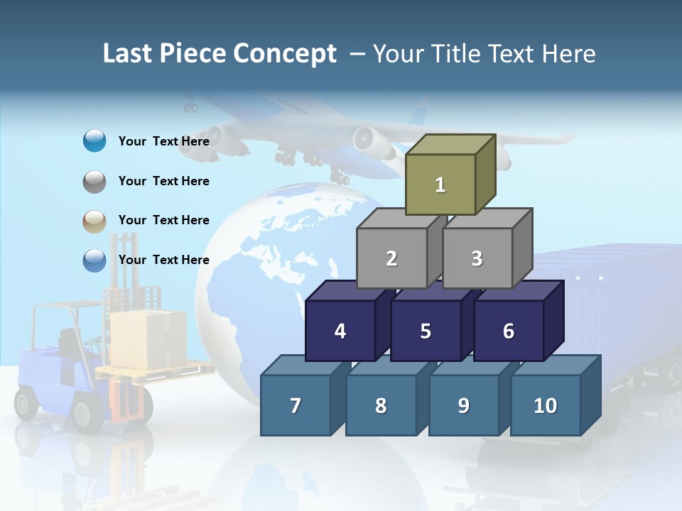 Packaging Airplane Speed PowerPoint Template