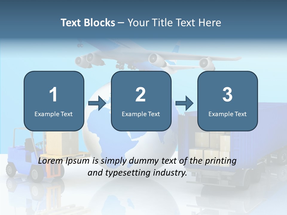 Packaging Airplane Speed PowerPoint Template