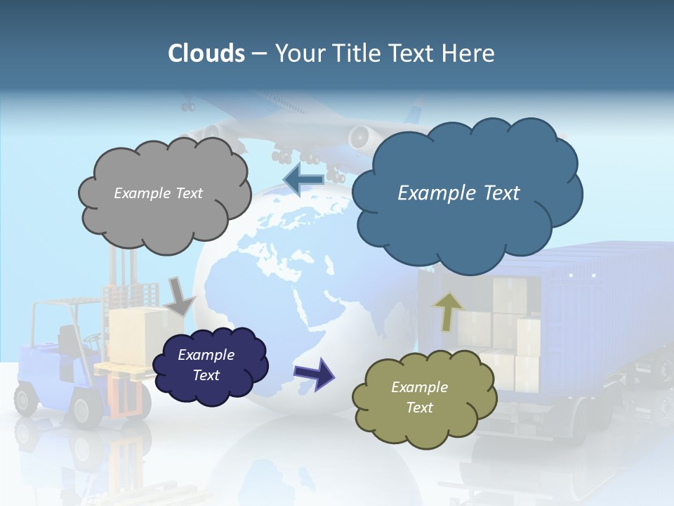Packaging Airplane Speed PowerPoint Template