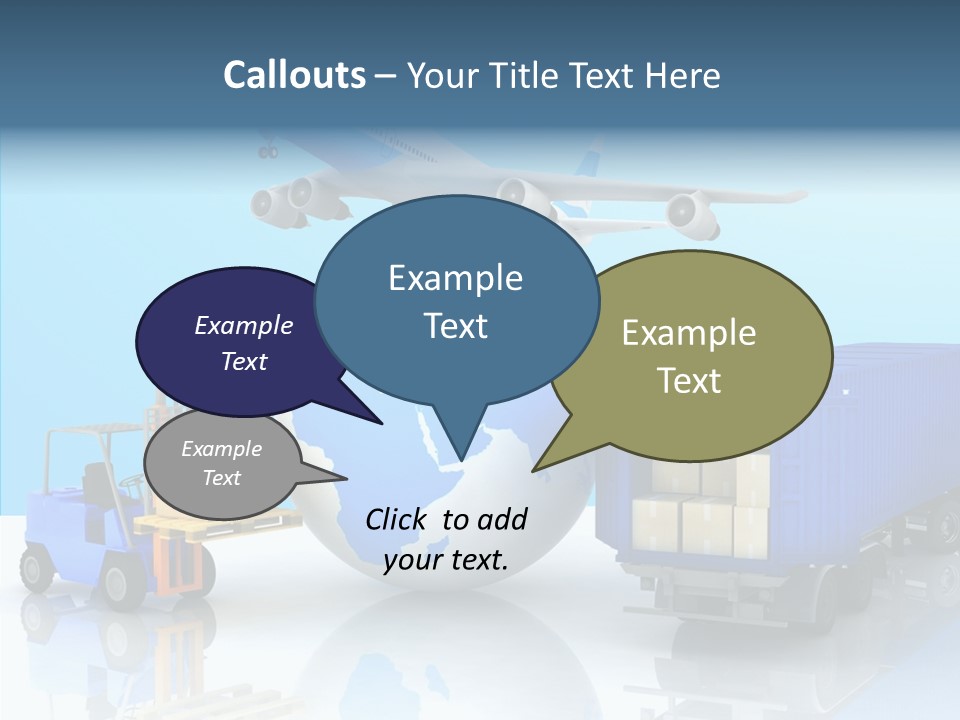 Packaging Airplane Speed PowerPoint Template