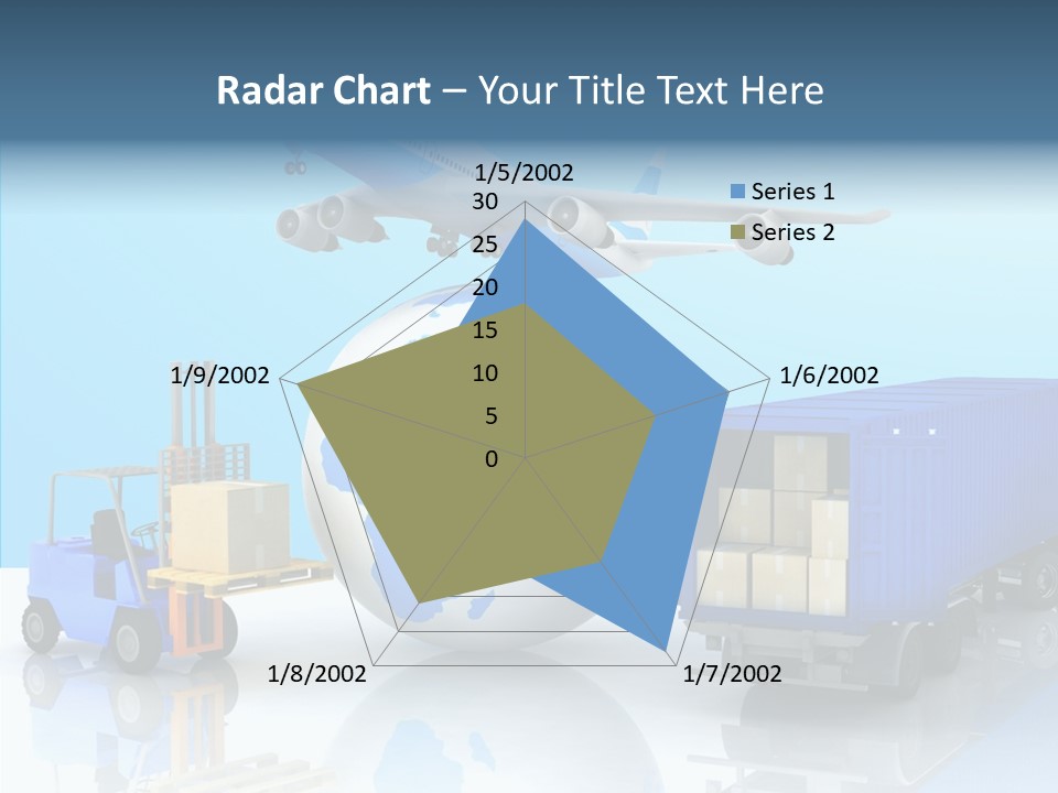 Packaging Airplane Speed PowerPoint Template
