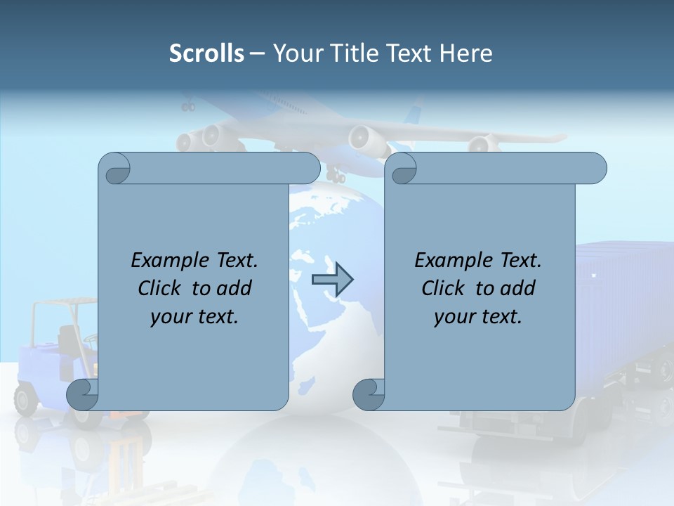 Packaging Airplane Speed PowerPoint Template