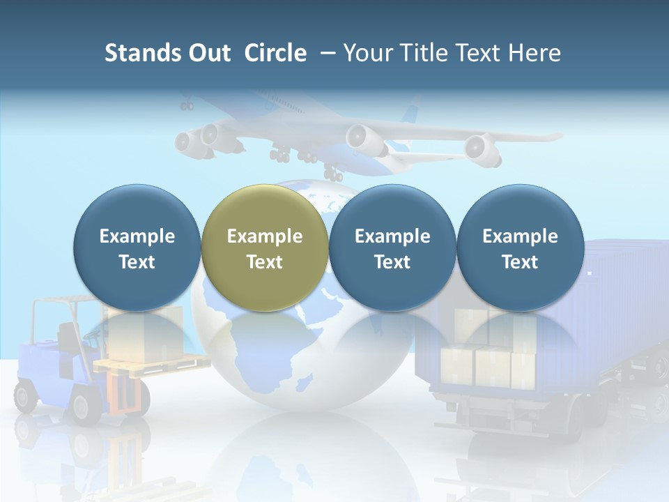 Packaging Airplane Speed PowerPoint Template