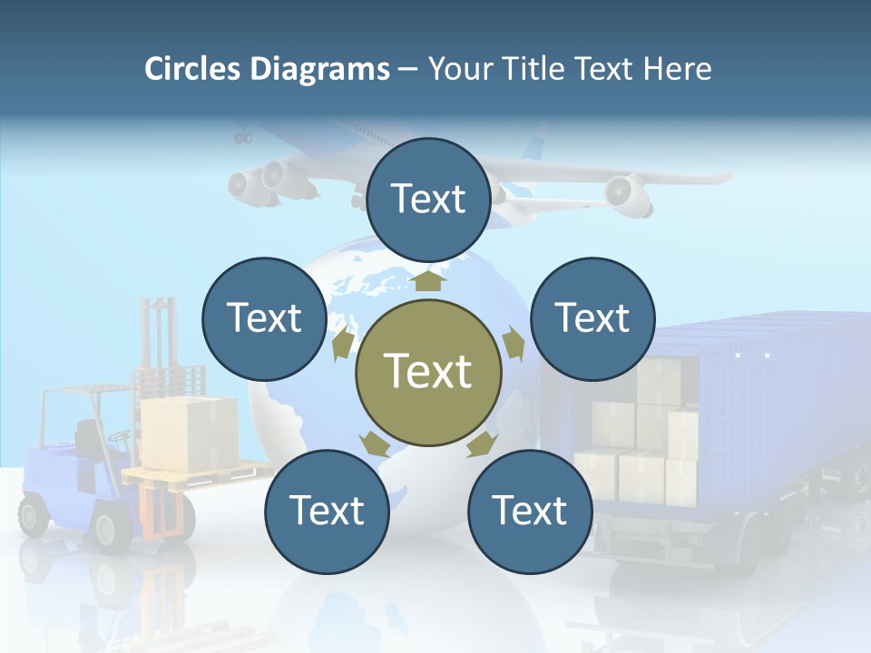 Packaging Airplane Speed PowerPoint Template