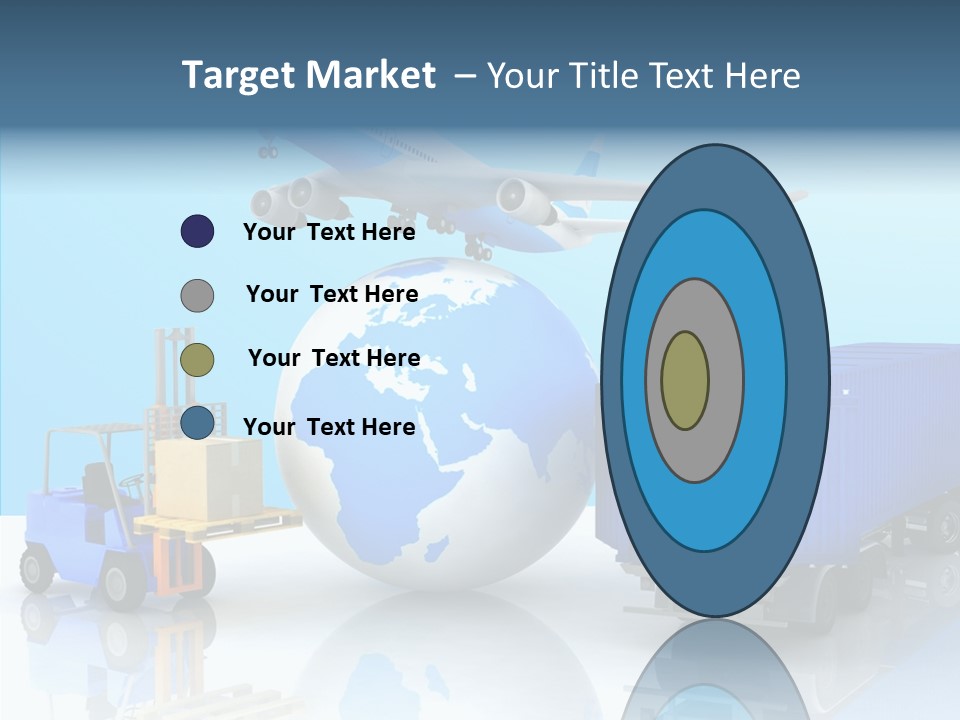 Packaging Airplane Speed PowerPoint Template