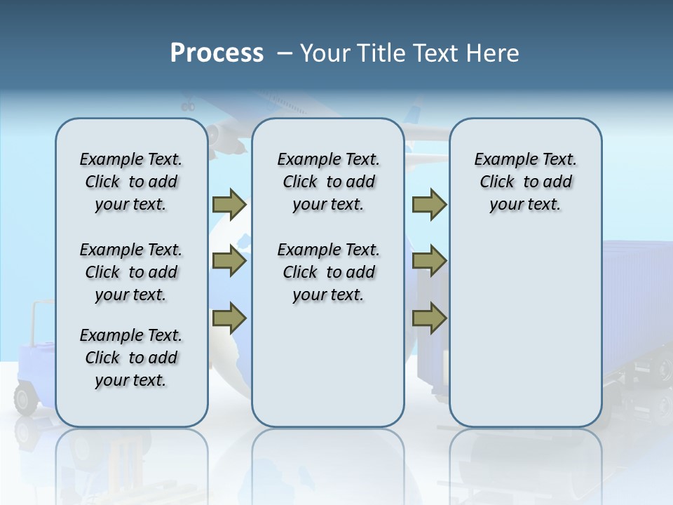 Packaging Airplane Speed PowerPoint Template