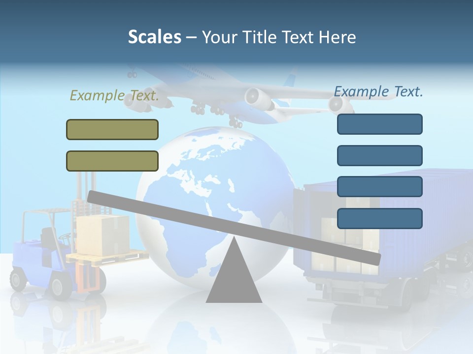 Packaging Airplane Speed PowerPoint Template