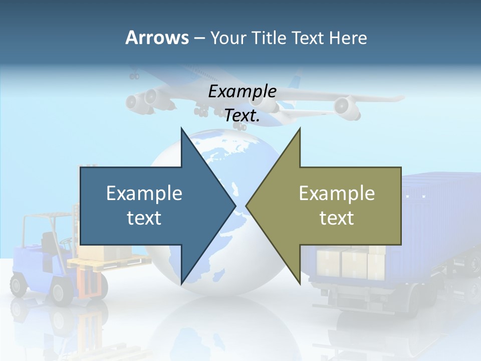 Packaging Airplane Speed PowerPoint Template
