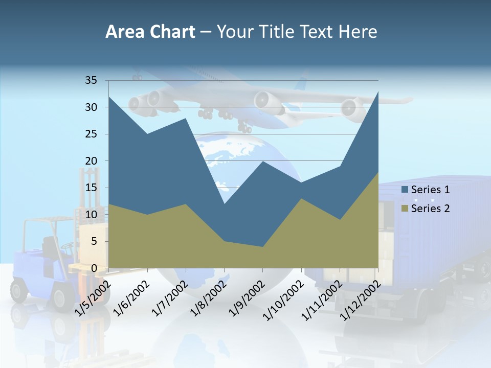 Packaging Airplane Speed PowerPoint Template