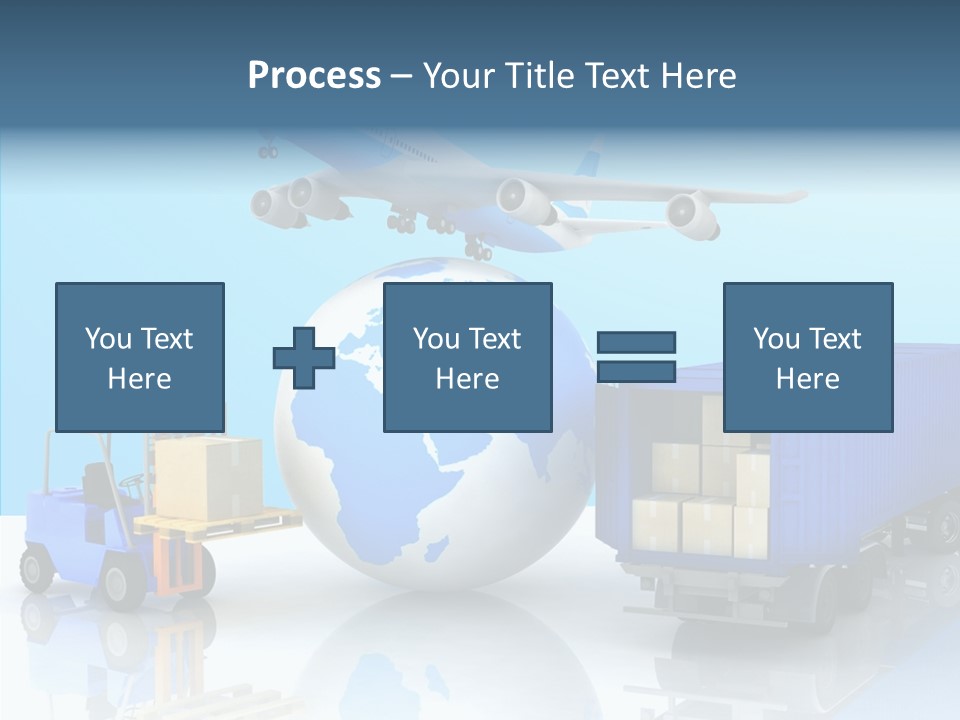 Packaging Airplane Speed PowerPoint Template