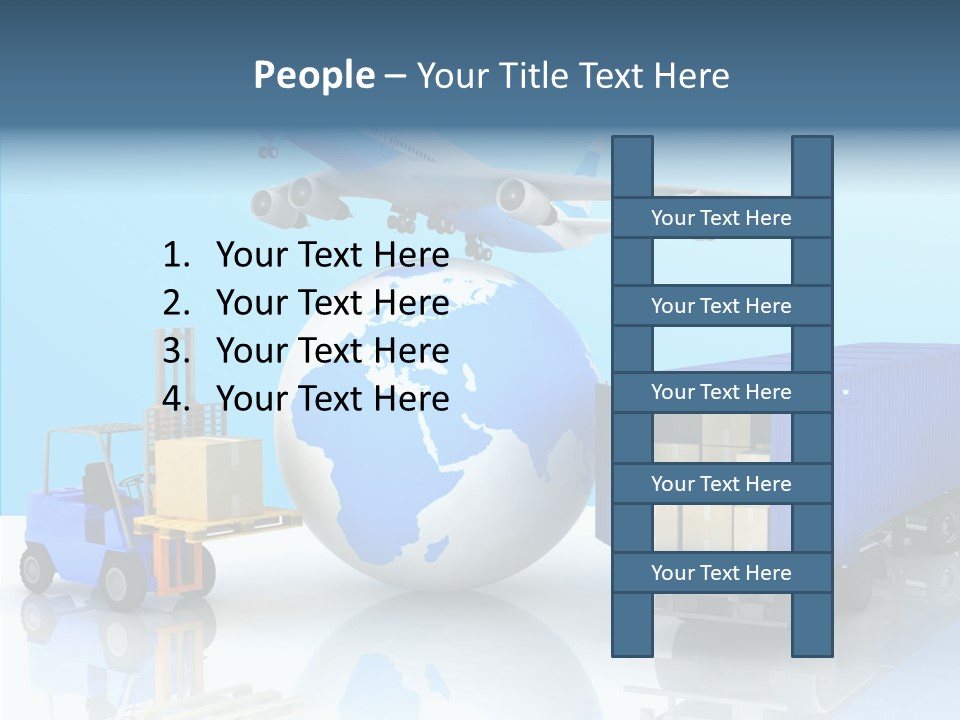 Packaging Airplane Speed PowerPoint Template