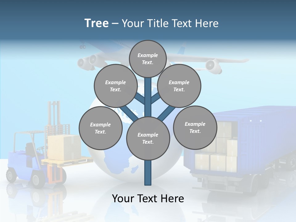 Packaging Airplane Speed PowerPoint Template