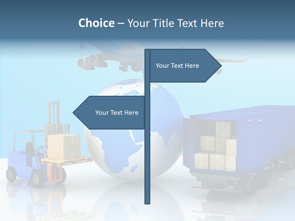 Packaging Airplane Speed PowerPoint Template