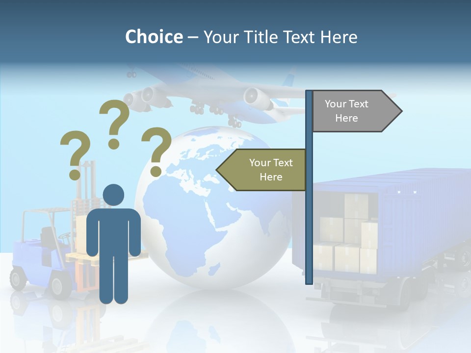 Packaging Airplane Speed PowerPoint Template