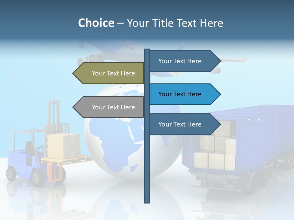 Packaging Airplane Speed PowerPoint Template