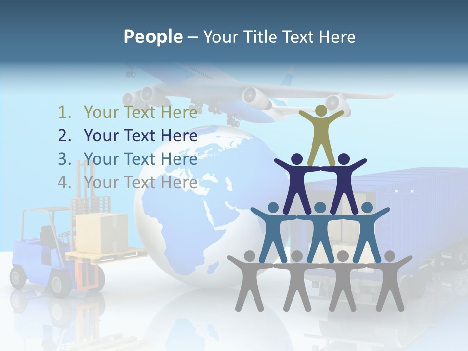 Packaging Airplane Speed PowerPoint Template