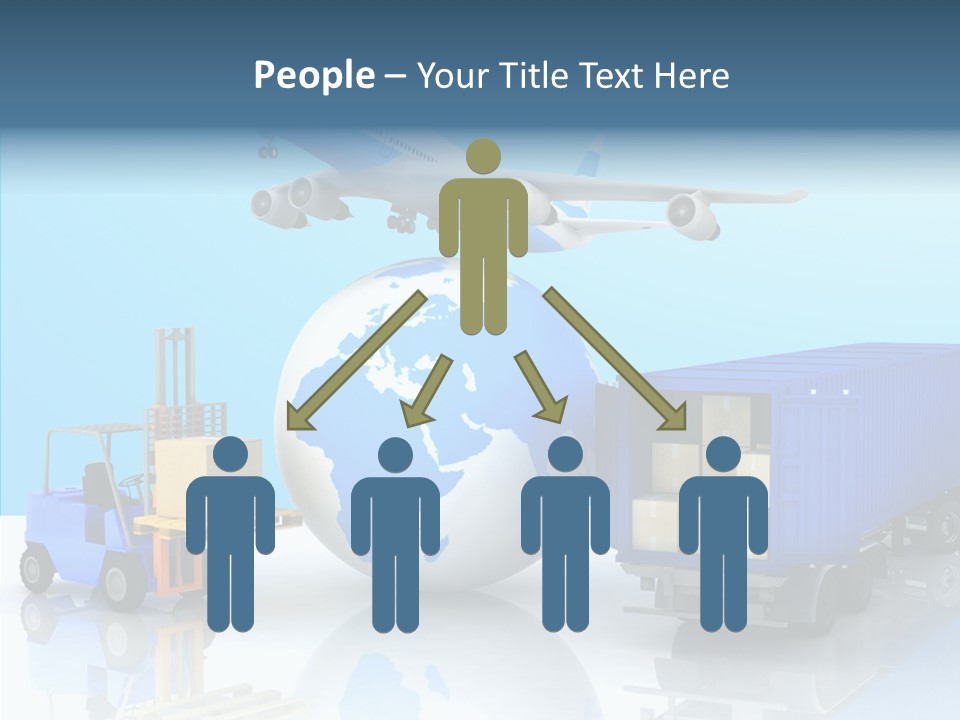 Packaging Airplane Speed PowerPoint Template