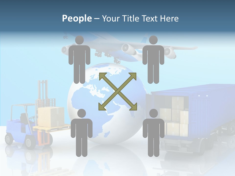 Packaging Airplane Speed PowerPoint Template