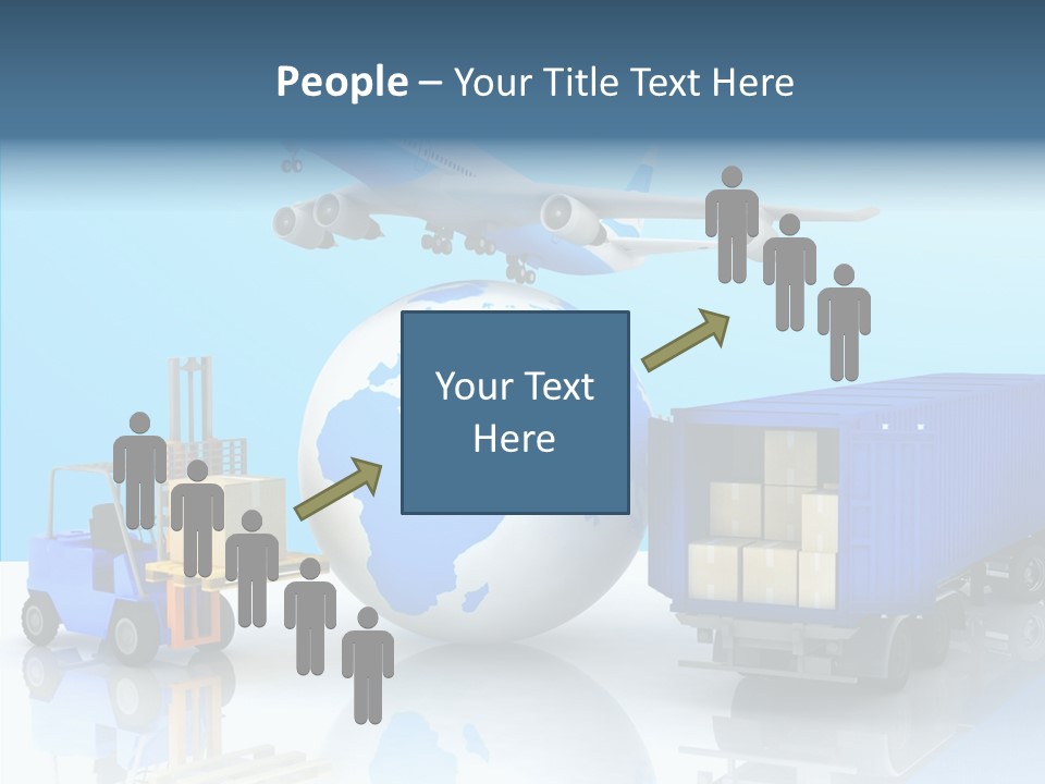 Packaging Airplane Speed PowerPoint Template