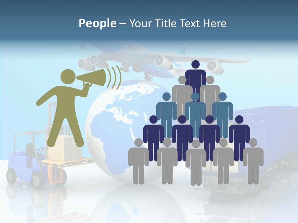 Packaging Airplane Speed PowerPoint Template