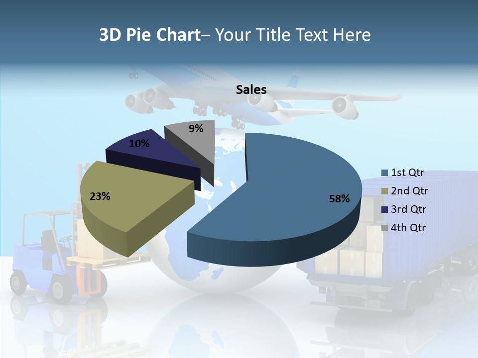 Packaging Airplane Speed PowerPoint Template