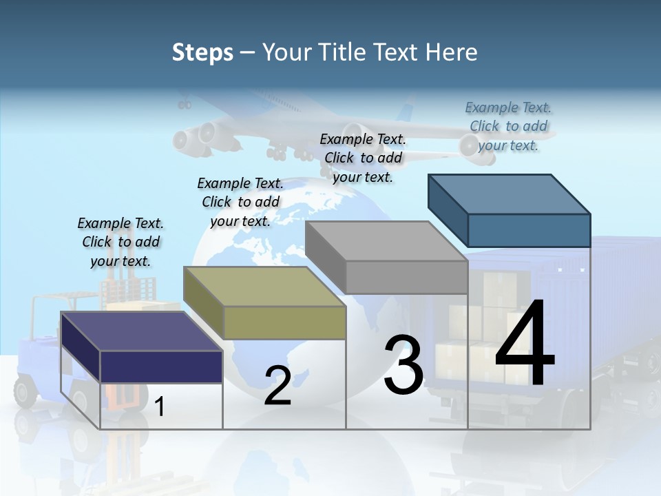 Packaging Airplane Speed PowerPoint Template