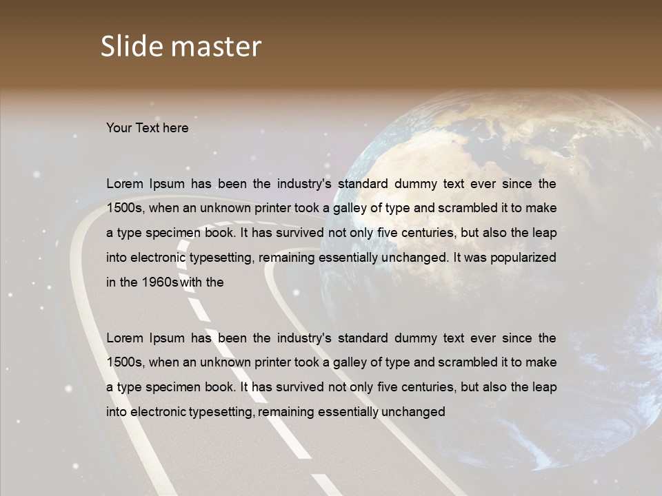 Nebula Constellation World PowerPoint Template