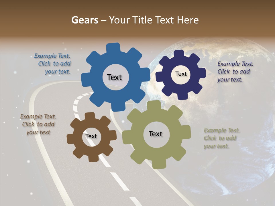 Nebula Constellation World PowerPoint Template