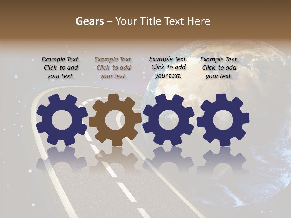 Nebula Constellation World PowerPoint Template