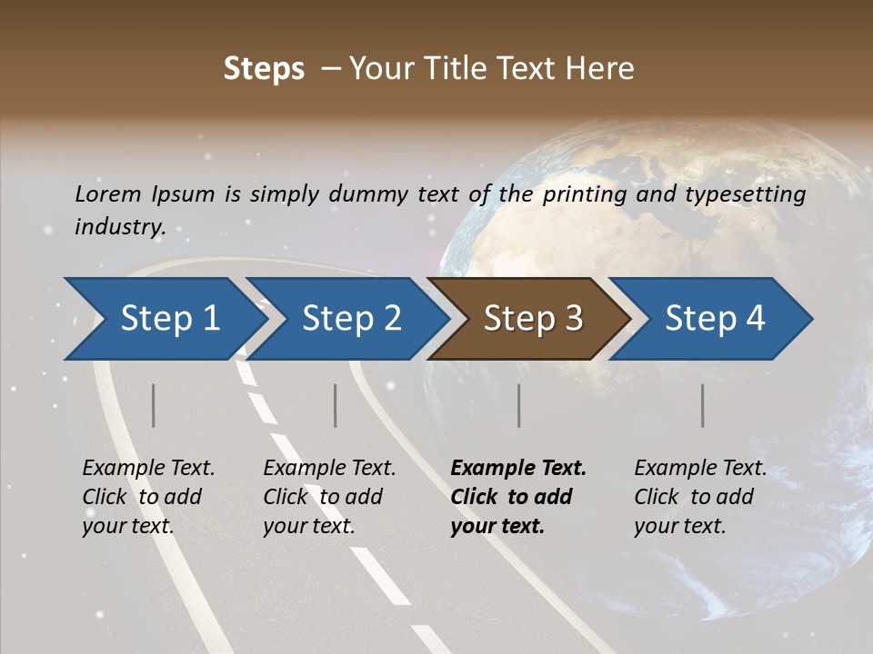 Nebula Constellation World PowerPoint Template