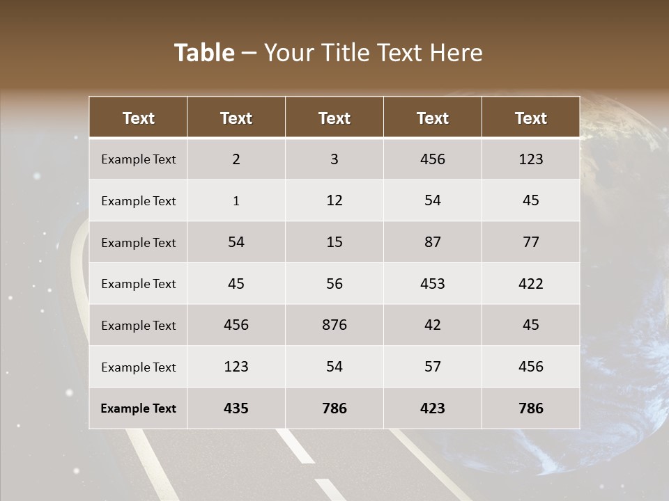 Nebula Constellation World PowerPoint Template