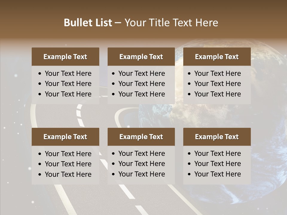 Nebula Constellation World PowerPoint Template