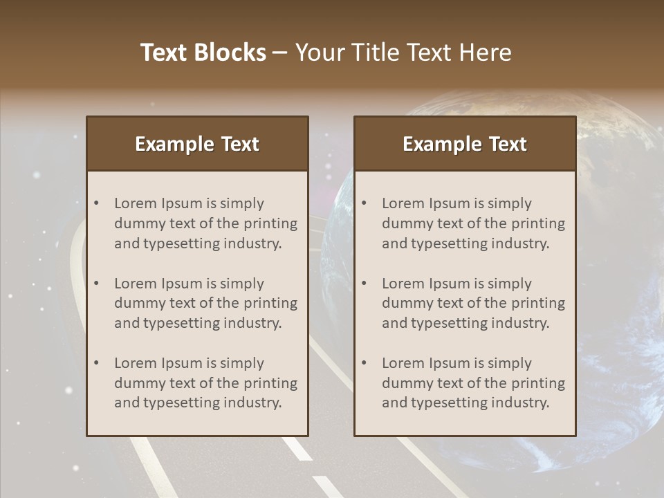 Nebula Constellation World PowerPoint Template