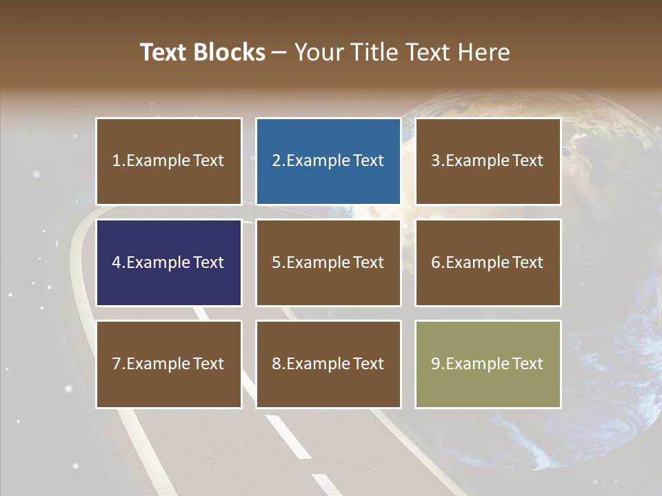 Nebula Constellation World PowerPoint Template