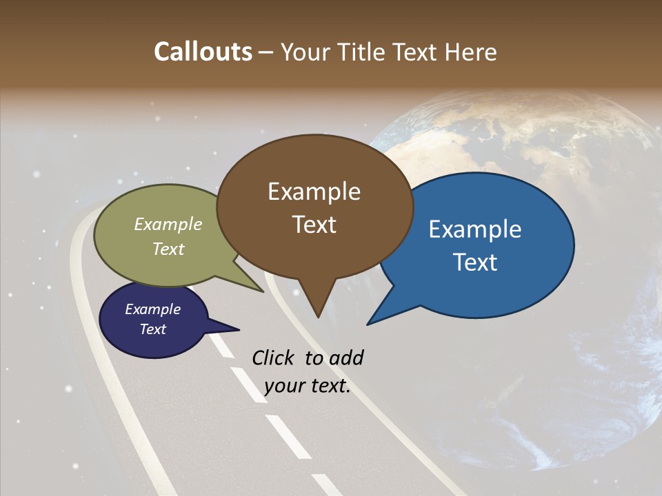Nebula Constellation World PowerPoint Template
