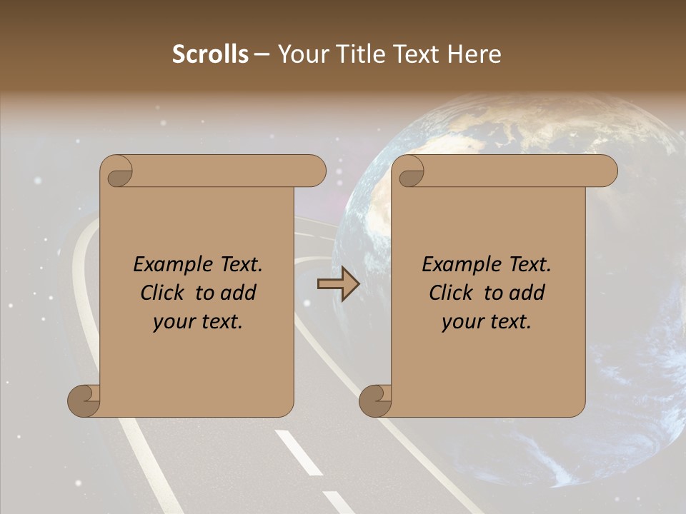 Nebula Constellation World PowerPoint Template
