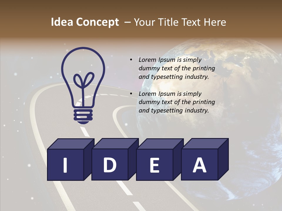 Nebula Constellation World PowerPoint Template