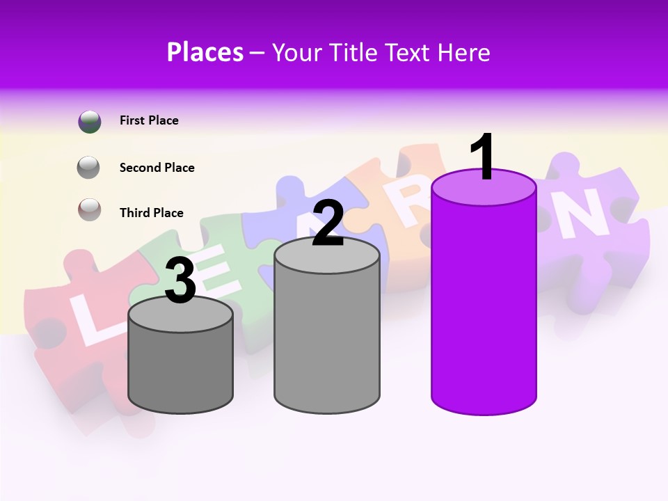 Intelligence Alphabet Three Dimensional PowerPoint Template
