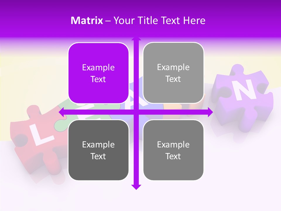 Intelligence Alphabet Three Dimensional PowerPoint Template